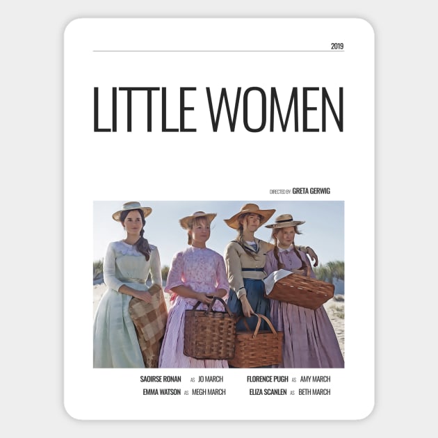 Little Women - Movie Poster - Greta Gerwig Magnet by studiofrivolo